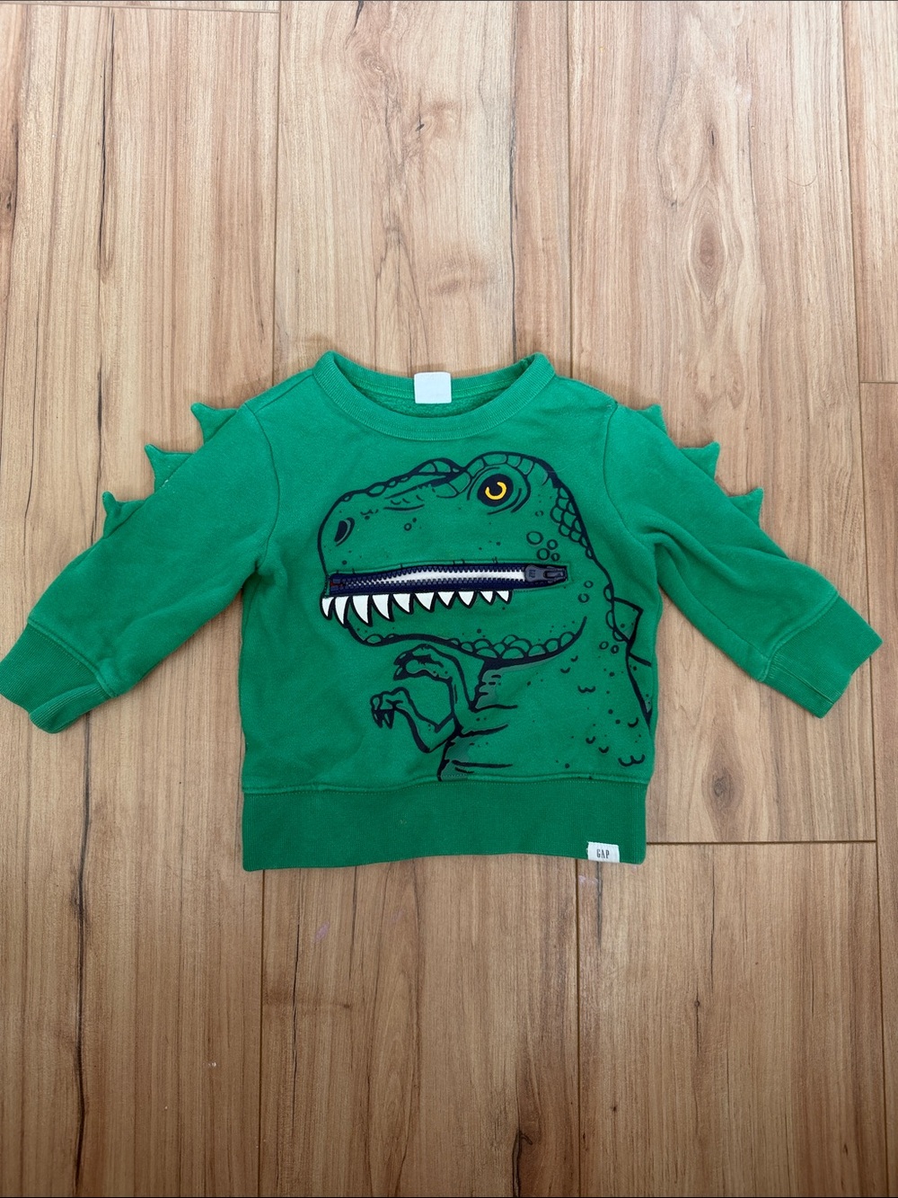 GAP Green Dinosaur Spike Sweatshirt